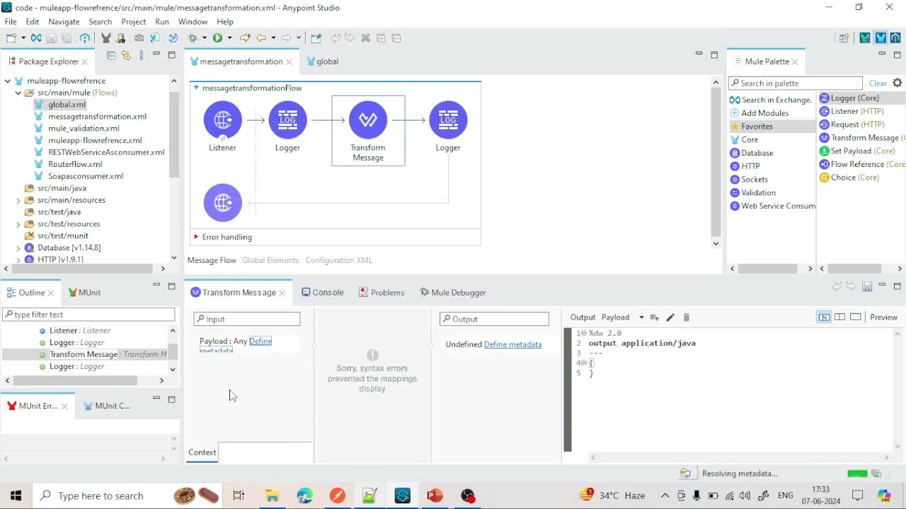 JSON to XML/CSV/JAVA  transformation in Mule ESB | MuleSoft #mule4 #mulesofttraining