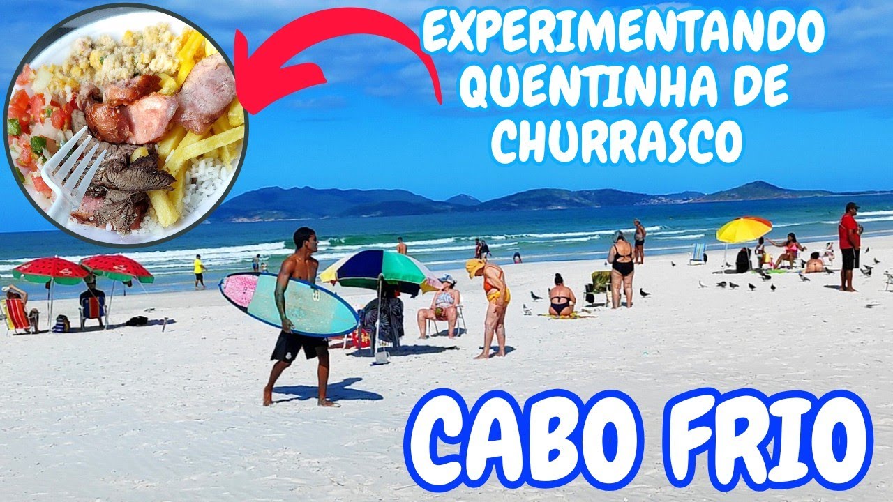 ♥️💙CABO FRIO HOJE 25/06/25🏖️ PRAIA DO FORTE (EXPERIMENTANDO QUENTINHA DE CHURRASCO)