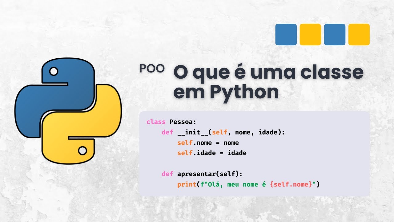 Como criar Classes em Python | Programação Orientada a Objetos em Python (POO)
