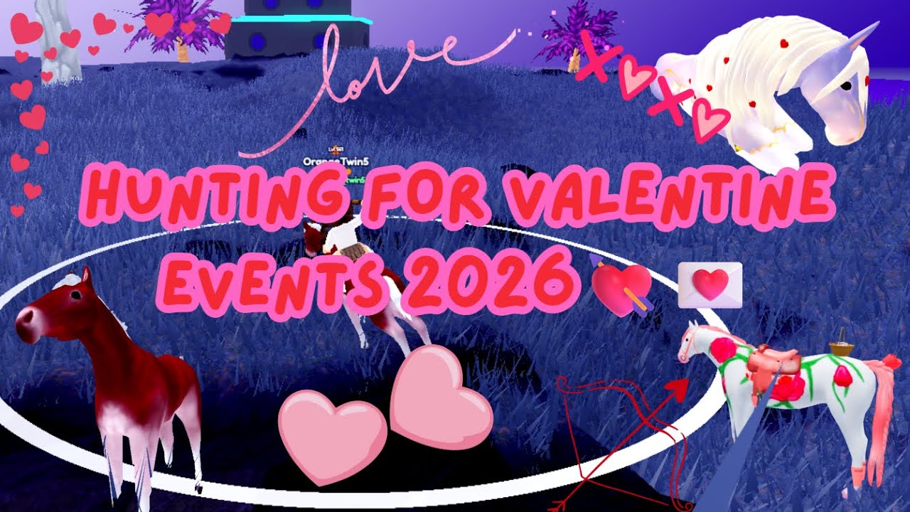 Hunting for Valentine's Event horses on Lunar Islands!! 💌💘🐎