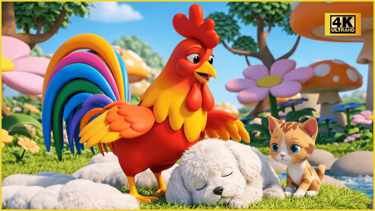 Gà Trống Mèo Con Và Cún Con - Nhạc Thiếu Nhi Sôi Động