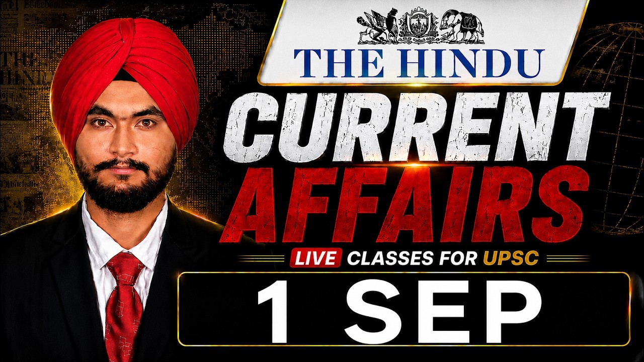 01 SEPTEMBER UPSC Current Affairs 2026 | PIB + The Hindu + One-Liners