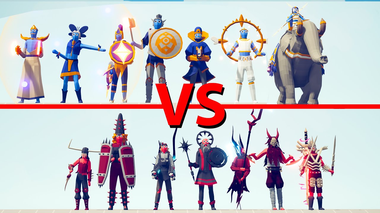 GOOD TEAM vs EVIL TEAM - Totally Accurate Battle Simulator TABS