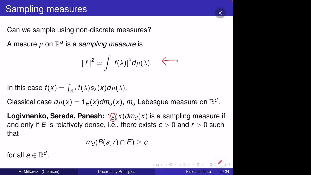 Sampling, interpolation, and uncertainty