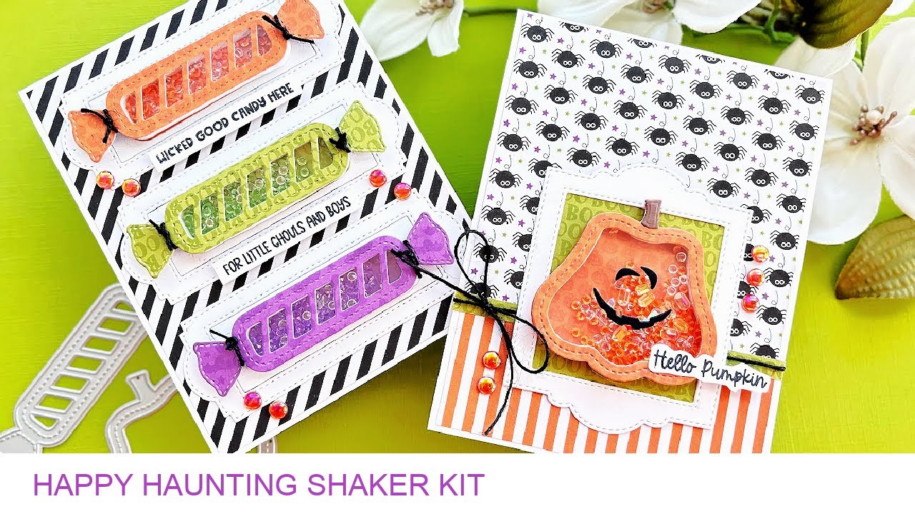 Two Fun Halloween Cards | Queen & Co - Happy Haunting Shaker Kit