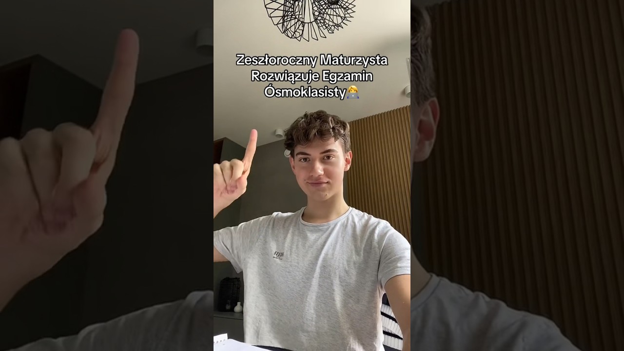 ROZWIĄZUJE EGZAMIN &Oacute;SMOKLASISTY! #shorts