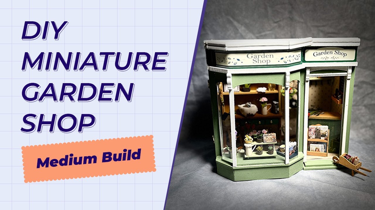 Crafting the Cutest Miniature Garden Shop dollhouse