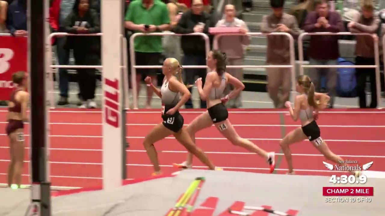 Katy Zang Runs 9:37, Breaks HS Indoor 2 Mile Record at New Balance Nationals [Full Race Replay]