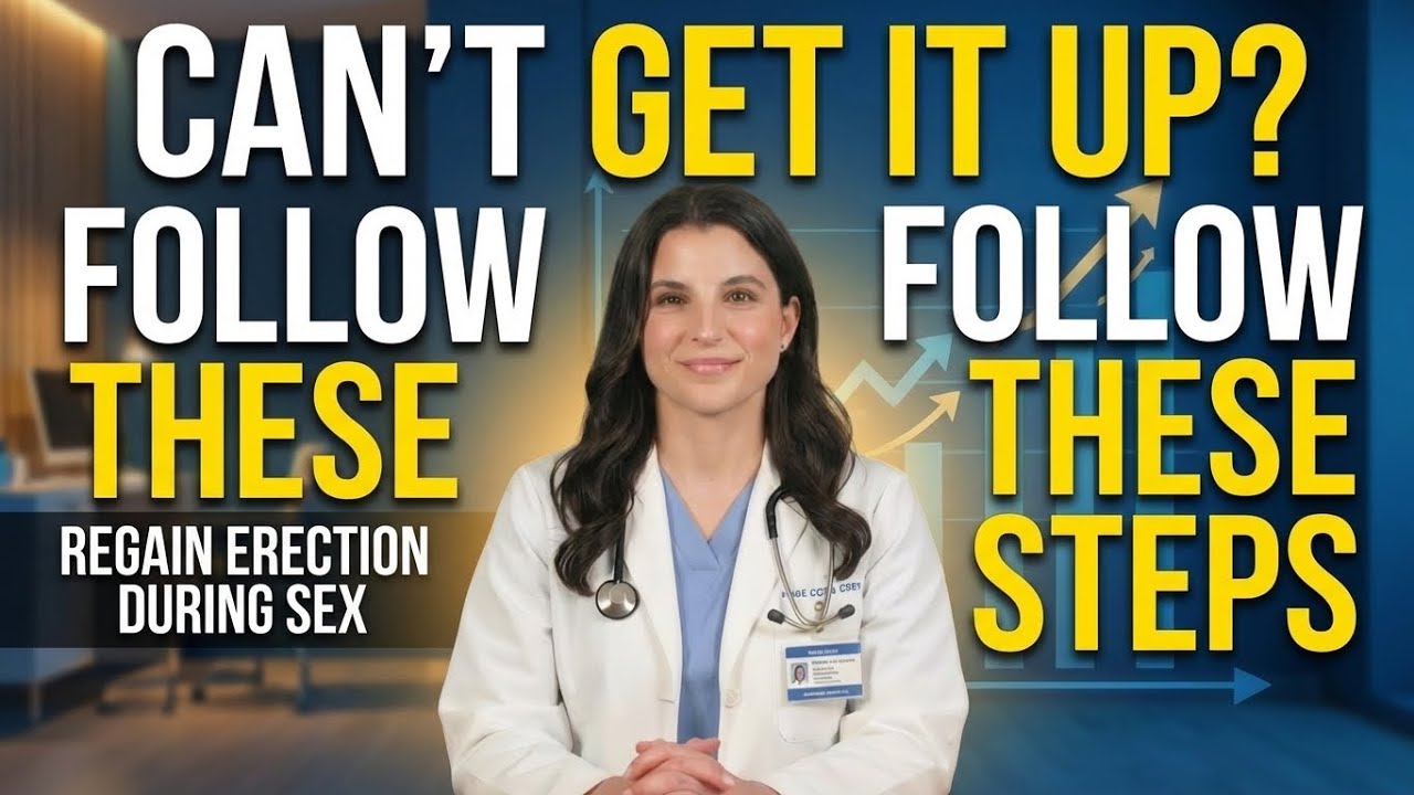 WHAT TO DO if I CAN'T GET IT UP  Follow these STEPS to Regain an Erection During Sex