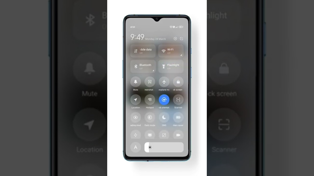 Enable New Control Centre | Status Bar | MIUI 12 - Redmi Note 10s