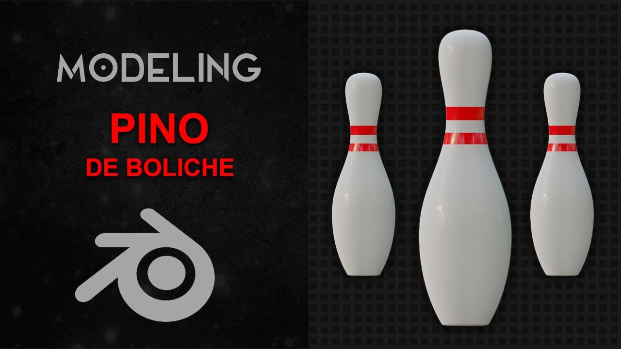 Modelado de PINO DE BOLICHE - ¡FÁCIL! / SPIN | BLENDER MODELING