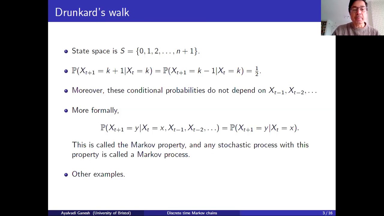 Lecture 1: Discrete time Markov chains