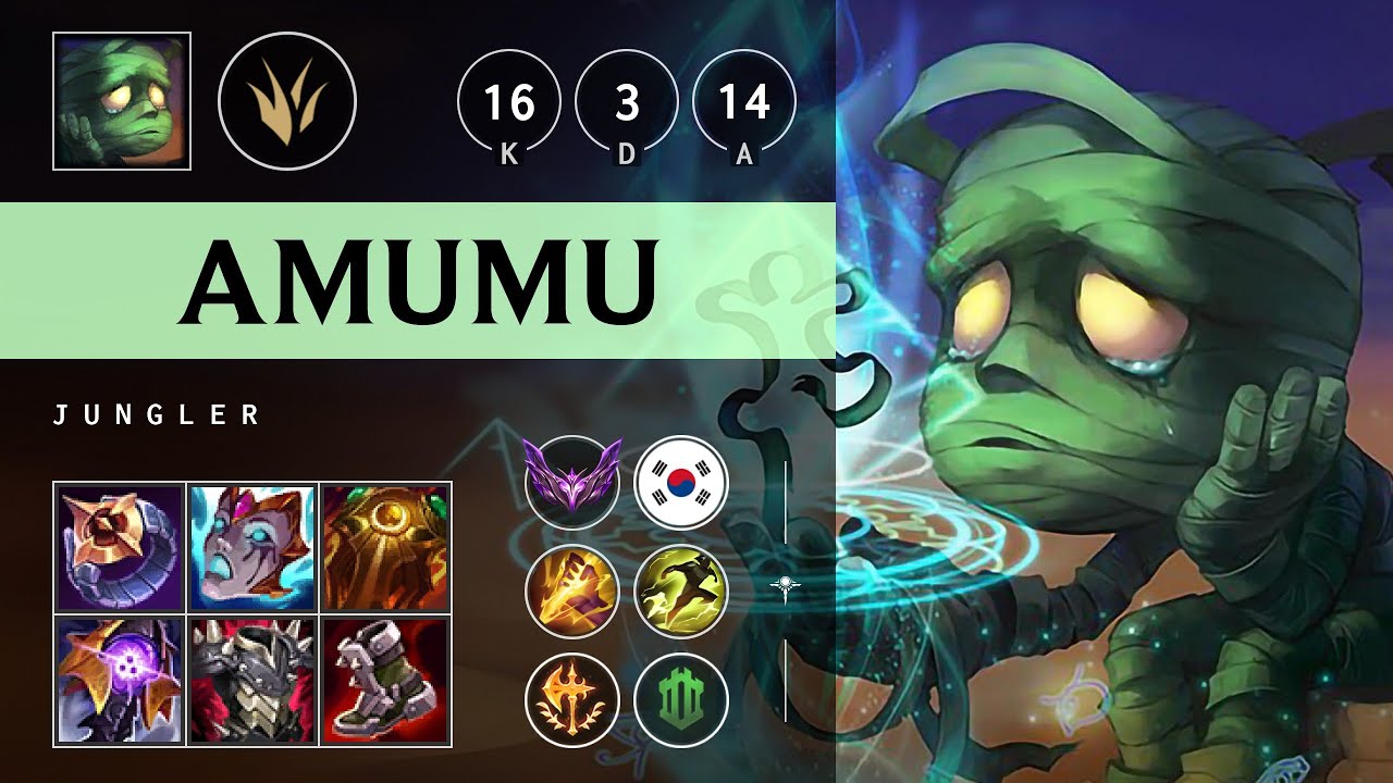Amumu Jungle vs Rengar - KR Master Patch 25.18