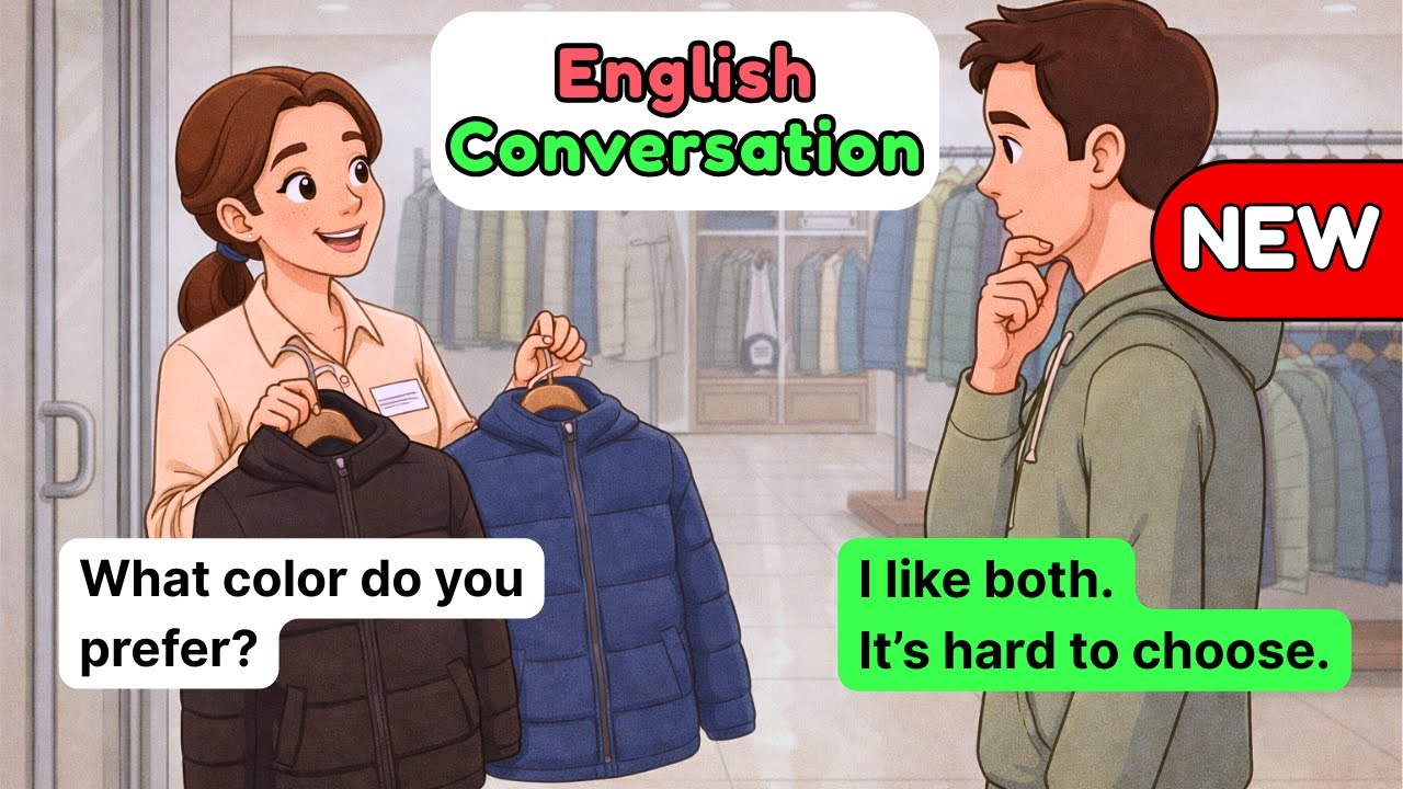 Shopping English Conversations for Beginners (A1–A2) | Listen and Learn for Daily Use