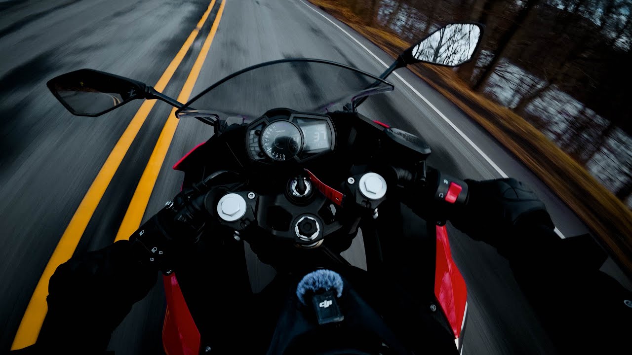 Winter Morning Ride | Ninja 400 RAW Audio
