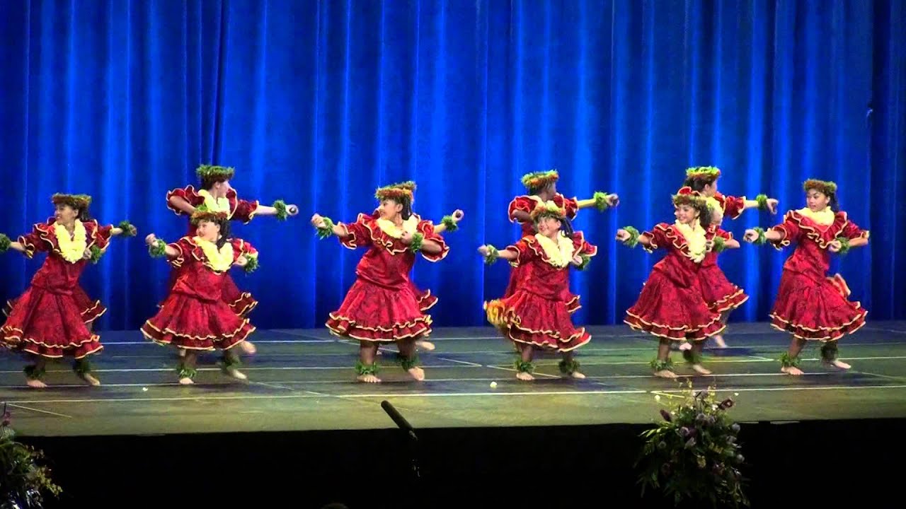 Hālau Hula Olana ('Auana) - 2015 Queen Lili'uokalani Keiki Hula Competition