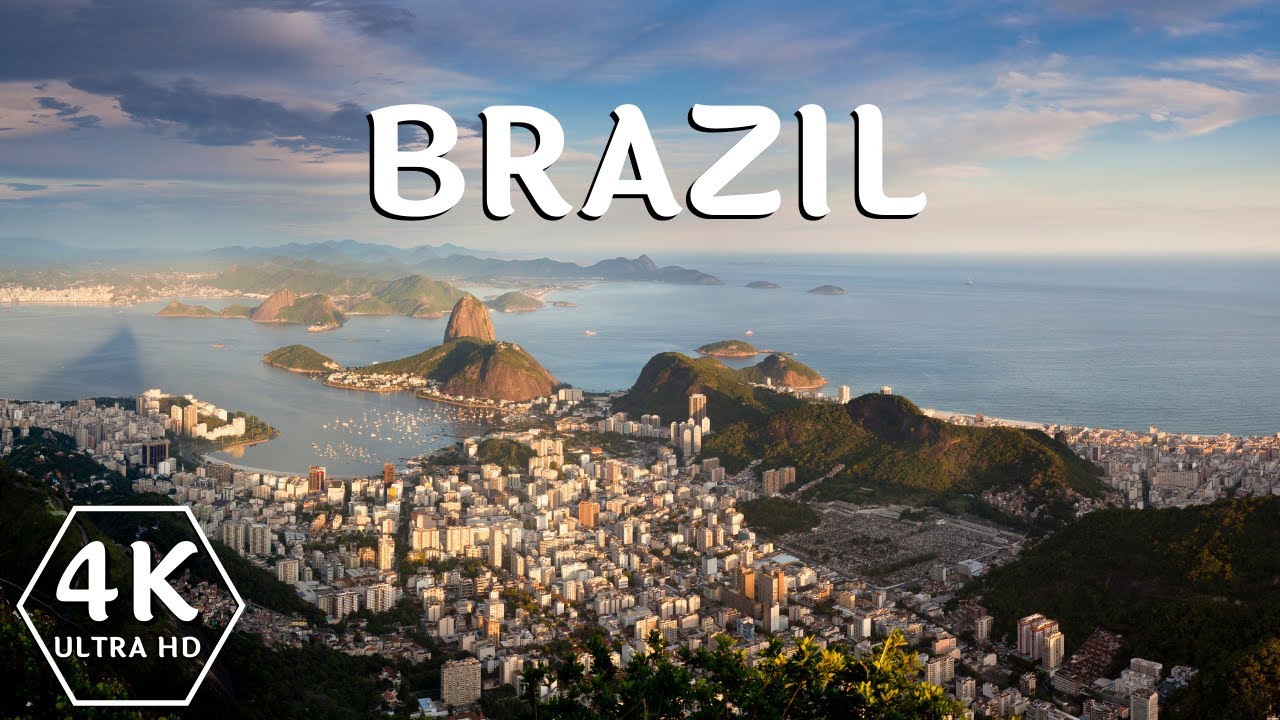 Brazil Drone Footage 4K | Aerial view of Brazil | Brazil city tour
