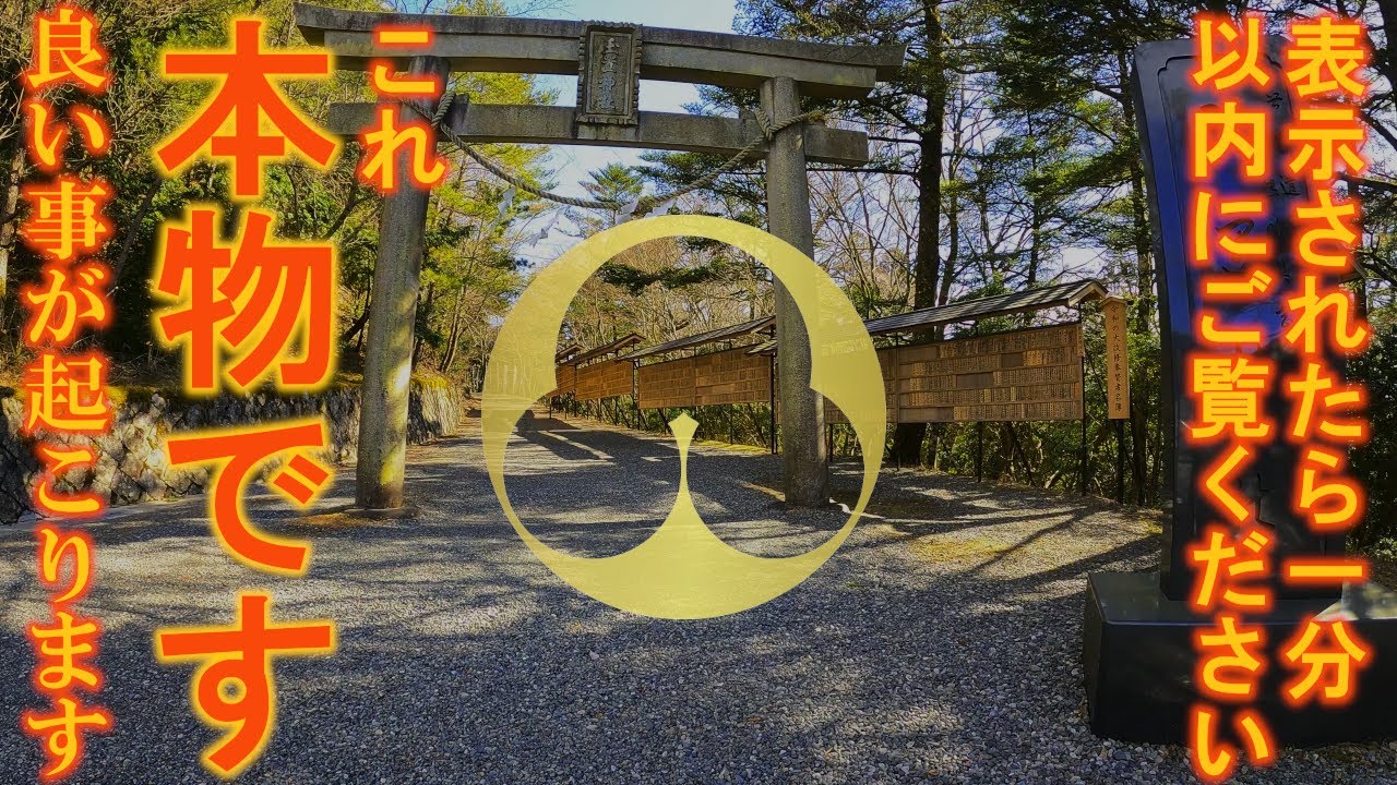 【玉置神社】⚠️衝撃映像※未公開映像。現れて下さった神様のお姿を見れたら超強運。良い事が次々と起こり始めます。もし逃したら2度とありません｜遠隔参拝135