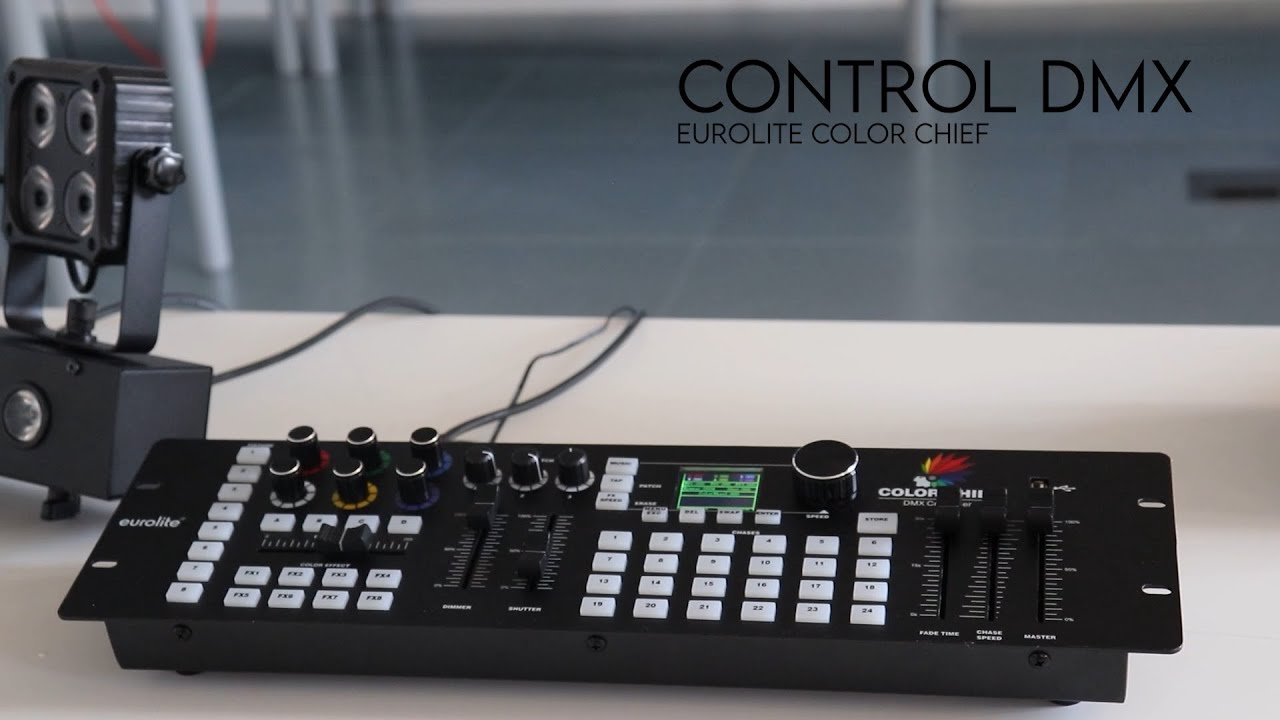 Control DMX Eurolite Color Chief. Animación Visual. Ciclo VDJ