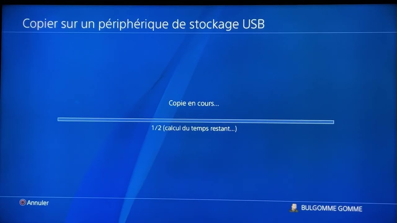 Transfert de sauvegarde sur lecteur externe ps4 et ps5
