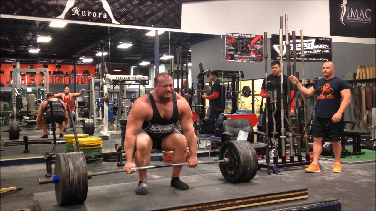 Eric Lilliebridge- Meet Prep Deadlift Training 881lbs/400kgs x 1 x 2