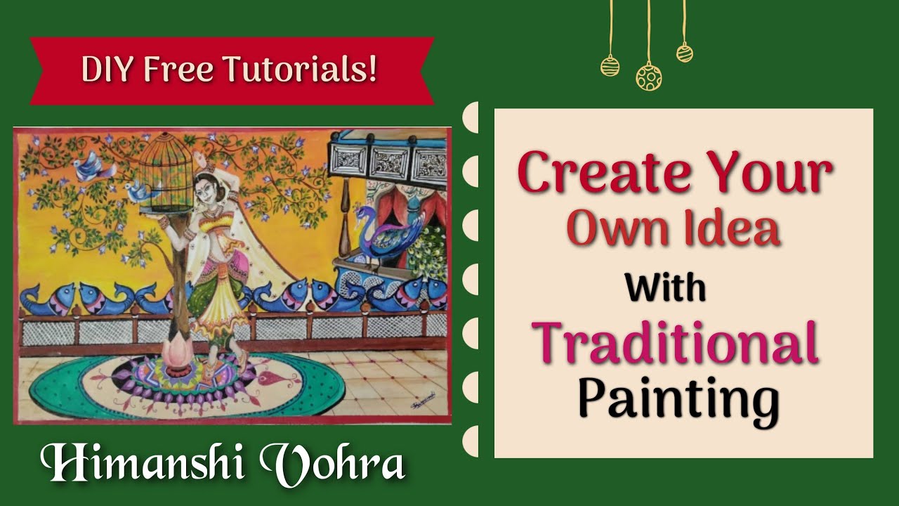 How To Paint Traditional Painting/Easy Way