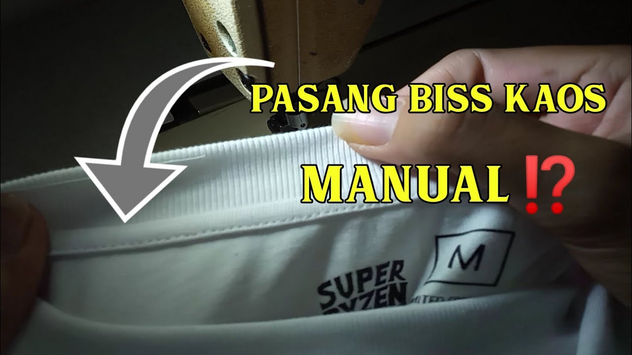 Memasang biss kaos manual ⁉️ kaos oblong .