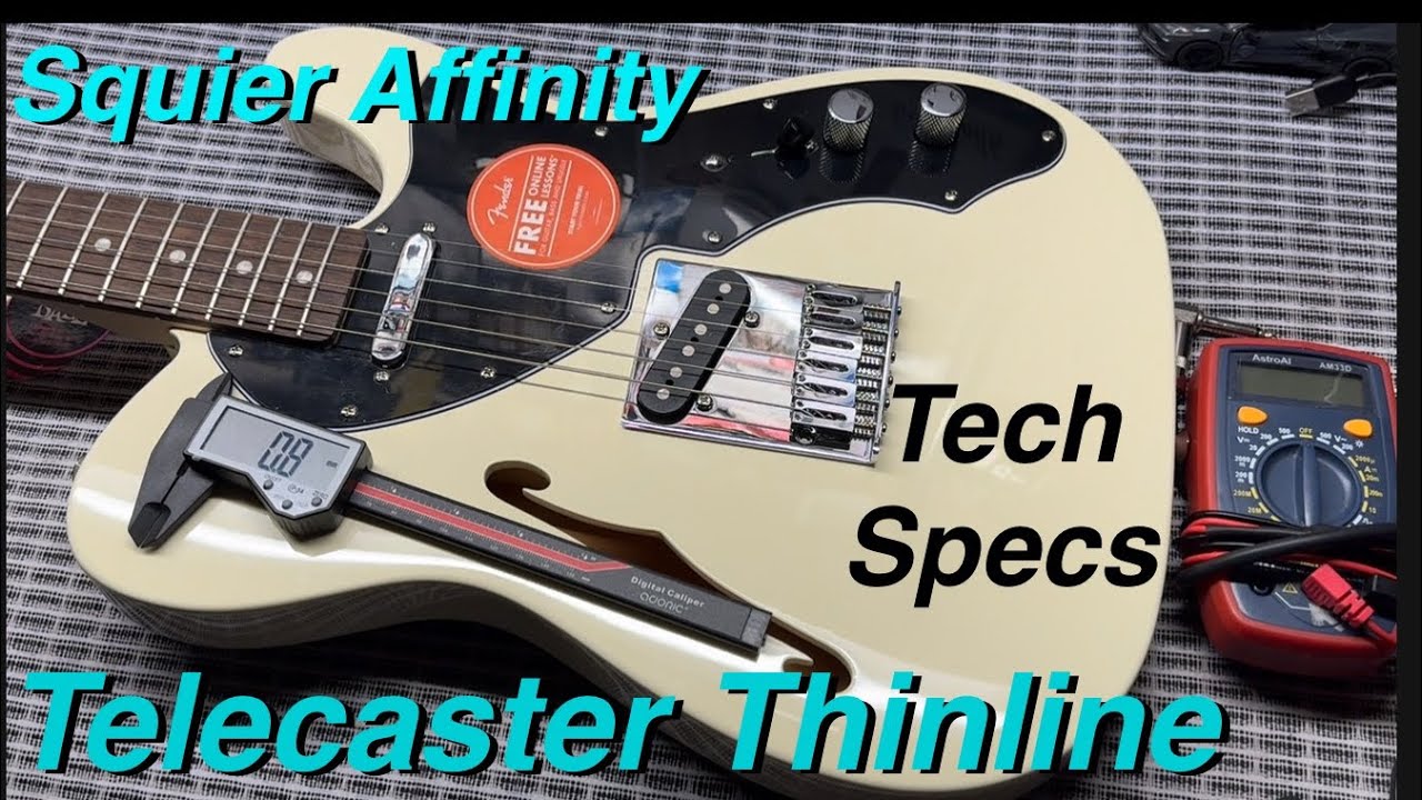 TECH SPECS 2024 Squier Affinity Thinline Telecaster Olympic white