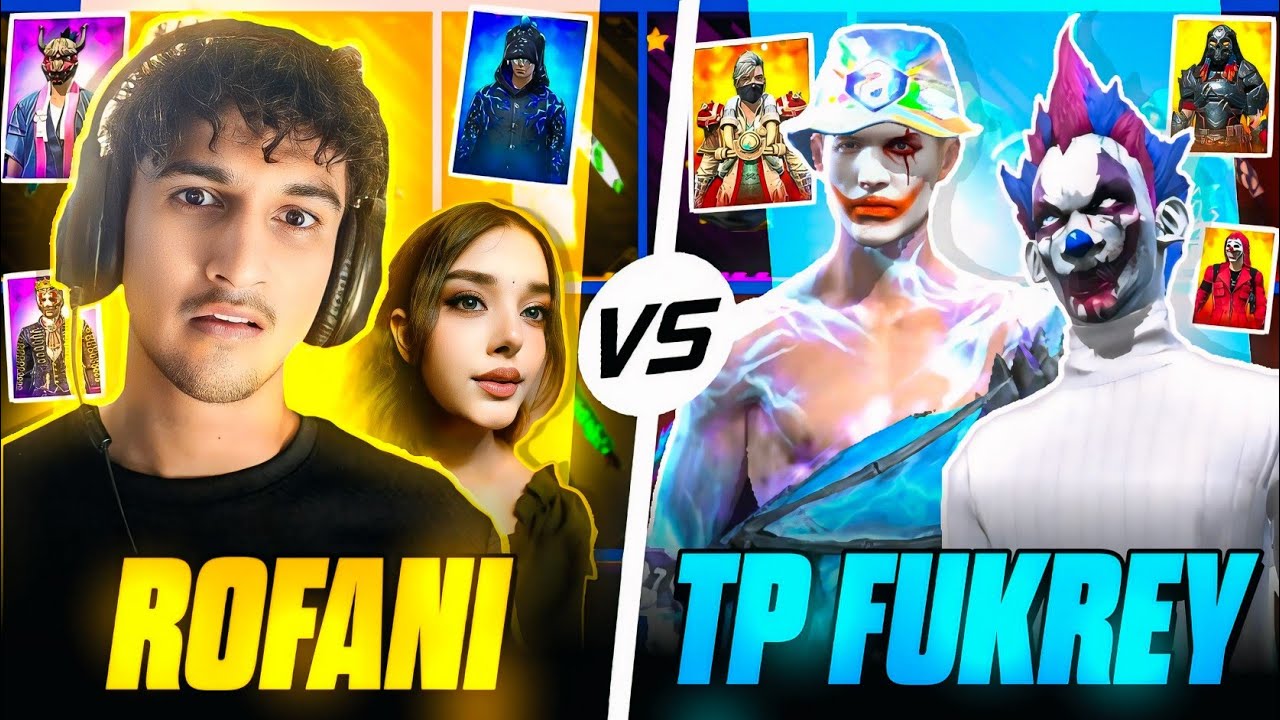 Tp Fukrey Vs Rofani 😳 who have best Collection ? I lose 20000 Rs 😭 - Garena Free Fire