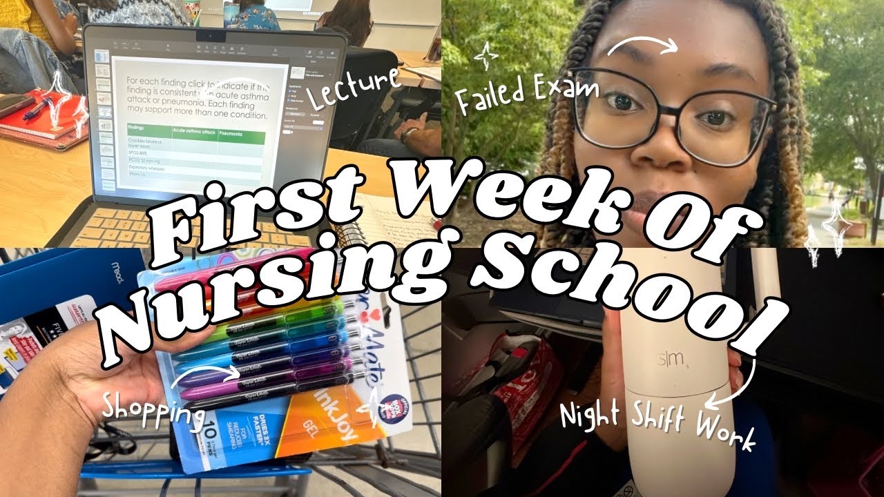 FIRST DAY OF NURSING SCHOOL VOG 2024 | FAILING DOSAGE CALC EXAM, 12 HOUR WORK SHIFTS