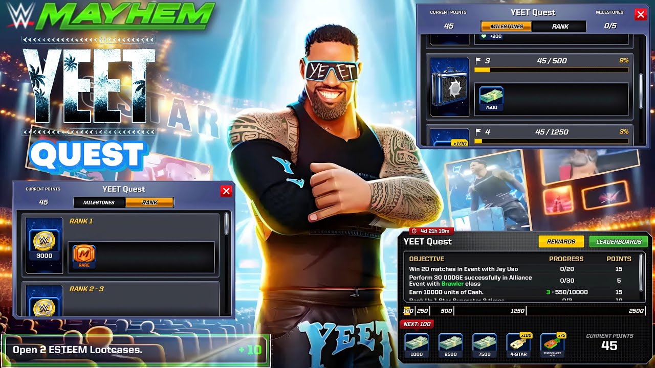 How Complete YEET Quest in WWE MAYHEM