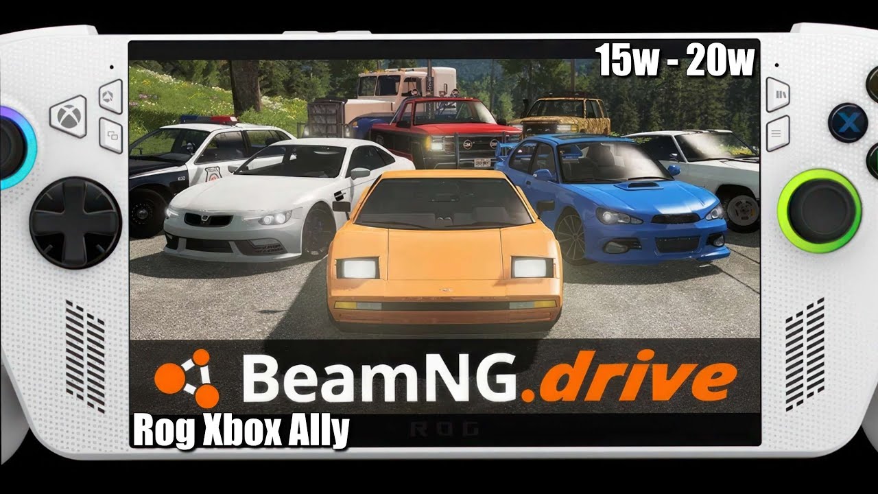 BeamNG drive | Rog Xbox Ally | Performance Test | Settings!