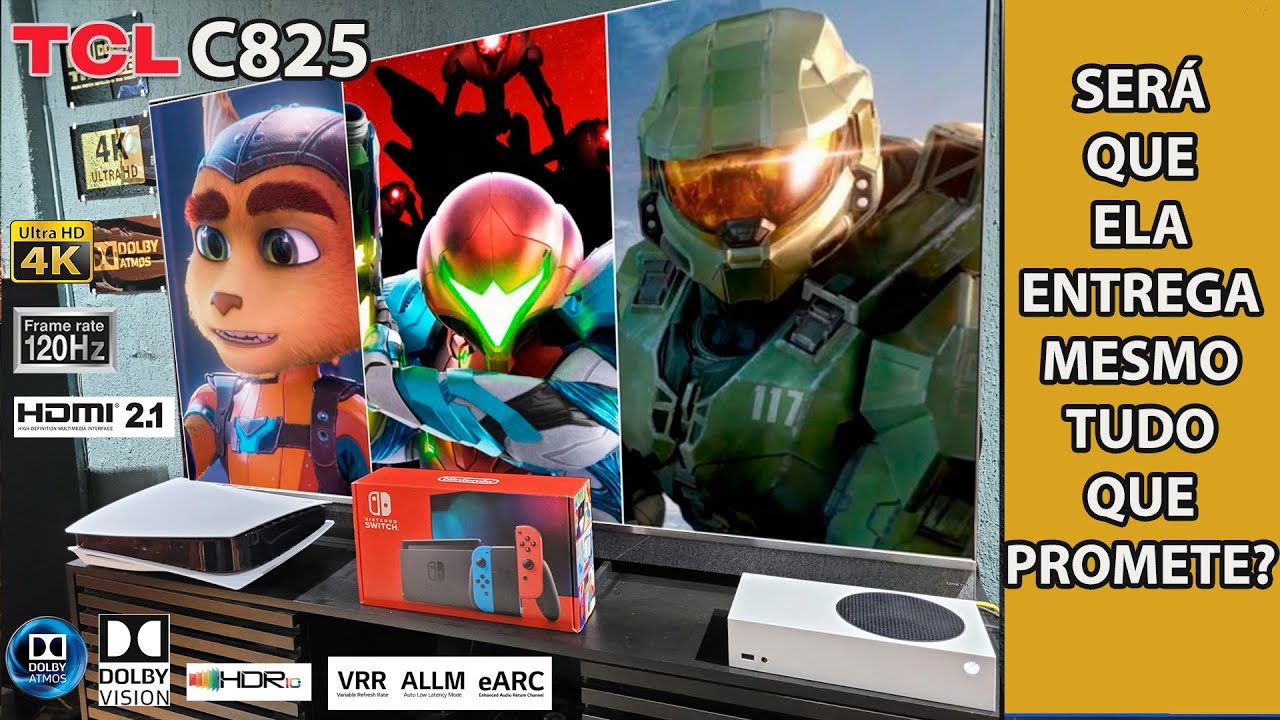 TCL C825 NO PS5 NINTENDO SWITCH XBOX SERIES S 4K 120