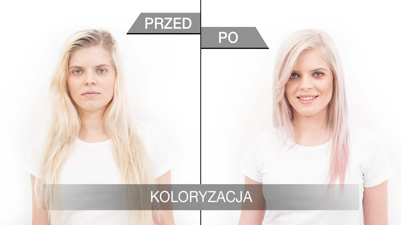 Chłodny blond z różowymi refleksami tutorial/Step4hair.com