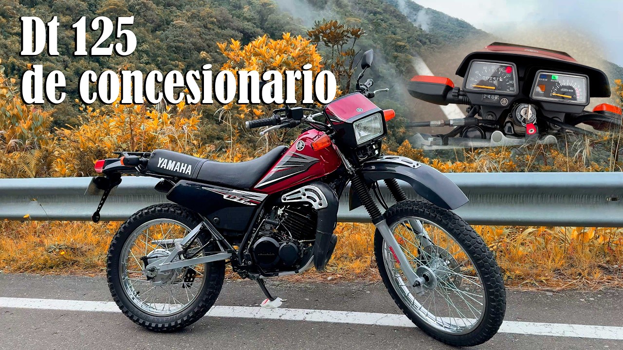Así se ve una moto Yamaha DT 125 original