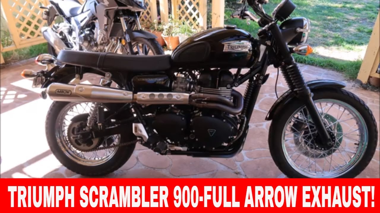 2013 TRIUMPH SCRAMBLER 900 -FULL ARROW EXHAUST