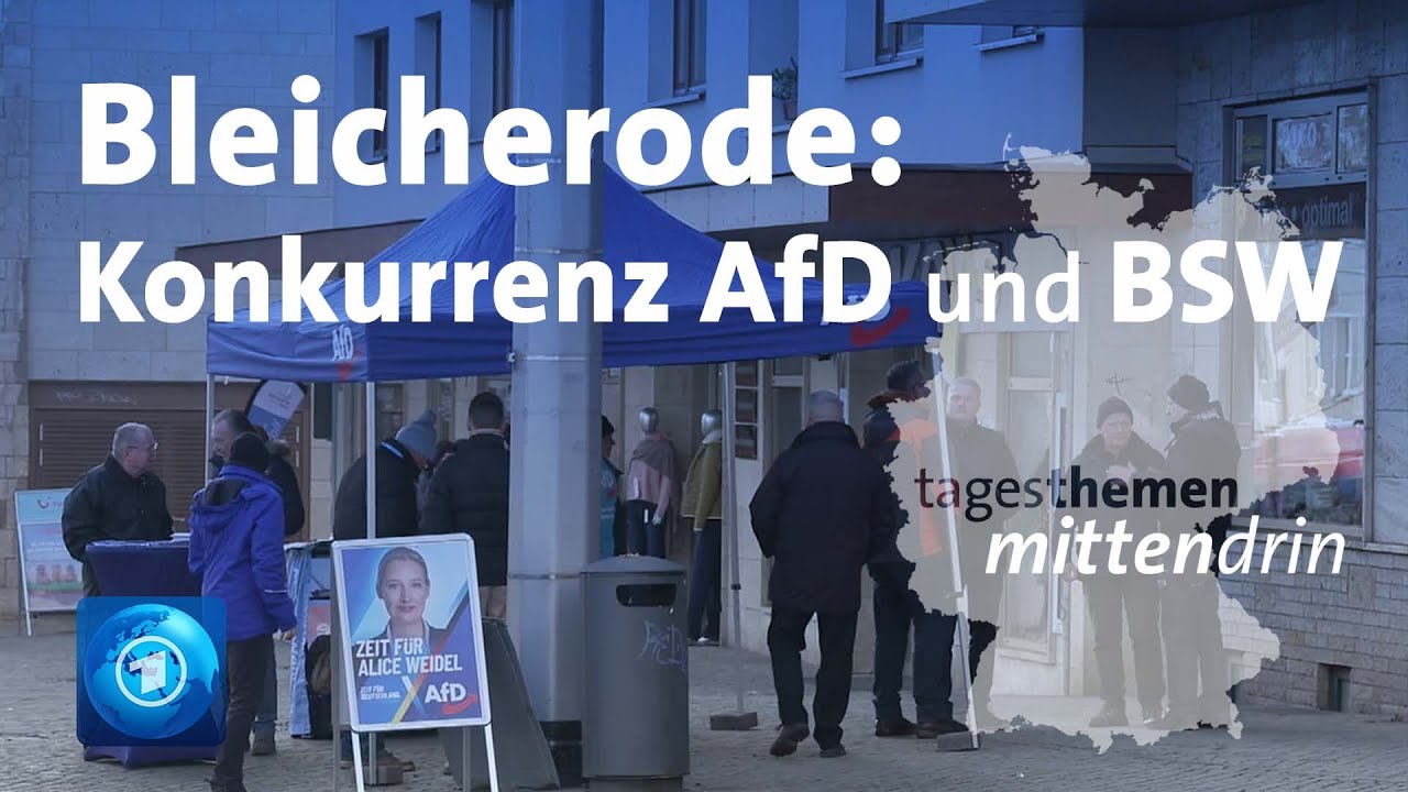 Bleicherode: Konkurrenz um die Stimmen der Unzufriedenen | tagesthemen mittendrin