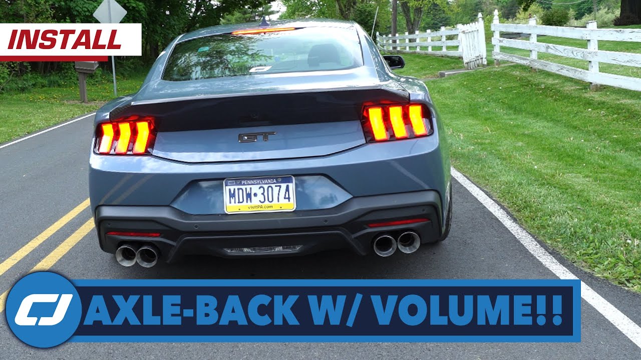 A Must-Have for Active Exhaust 2024 Mustangs?! Flowmaster Axle-Back Exhaust Install