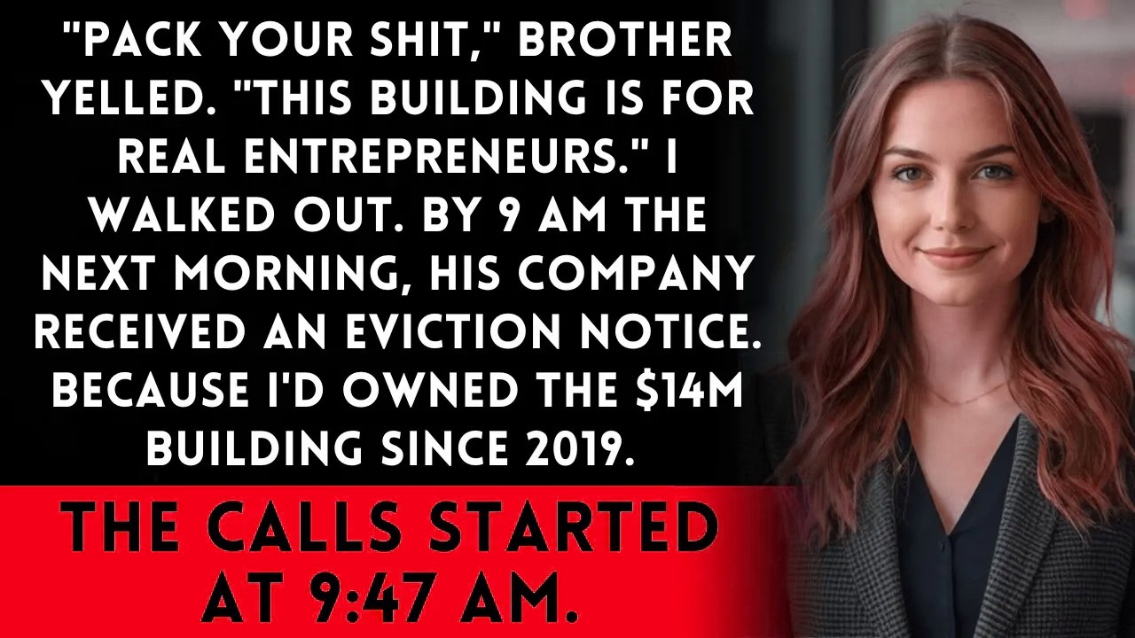 My Brother Kicked Me Out of His Office—By 9 AM, His Company Had No Lease