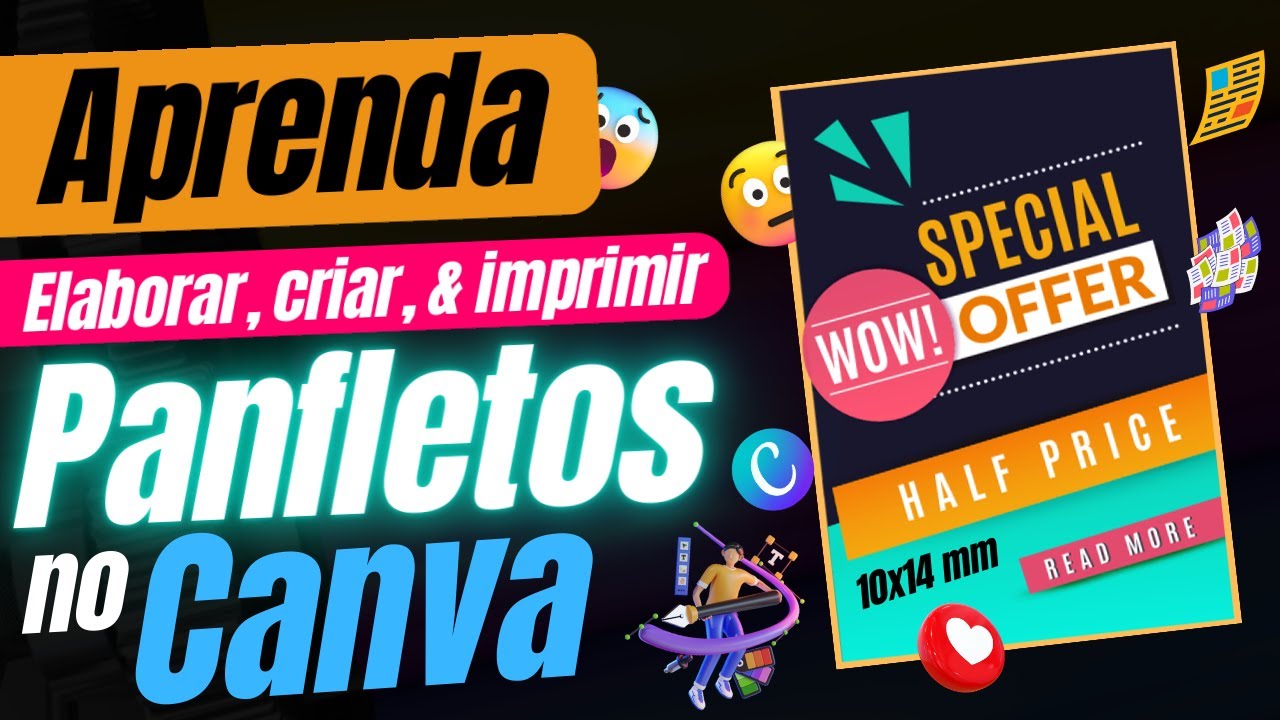 SAIBA COMO criar um PANFLETO no CANVA, entenda o GABARITO e imprima com QUALIDADE em Todo o Brasil!