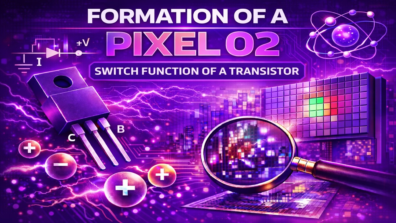 Switch Function Of A Transistor ll Formation Of A Pixel ll The Boring Content