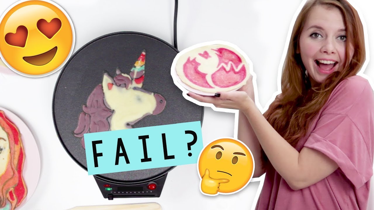 Pancake Art Challenge | Ich versuche mit buntem Teig zu malen || Foxy Draws