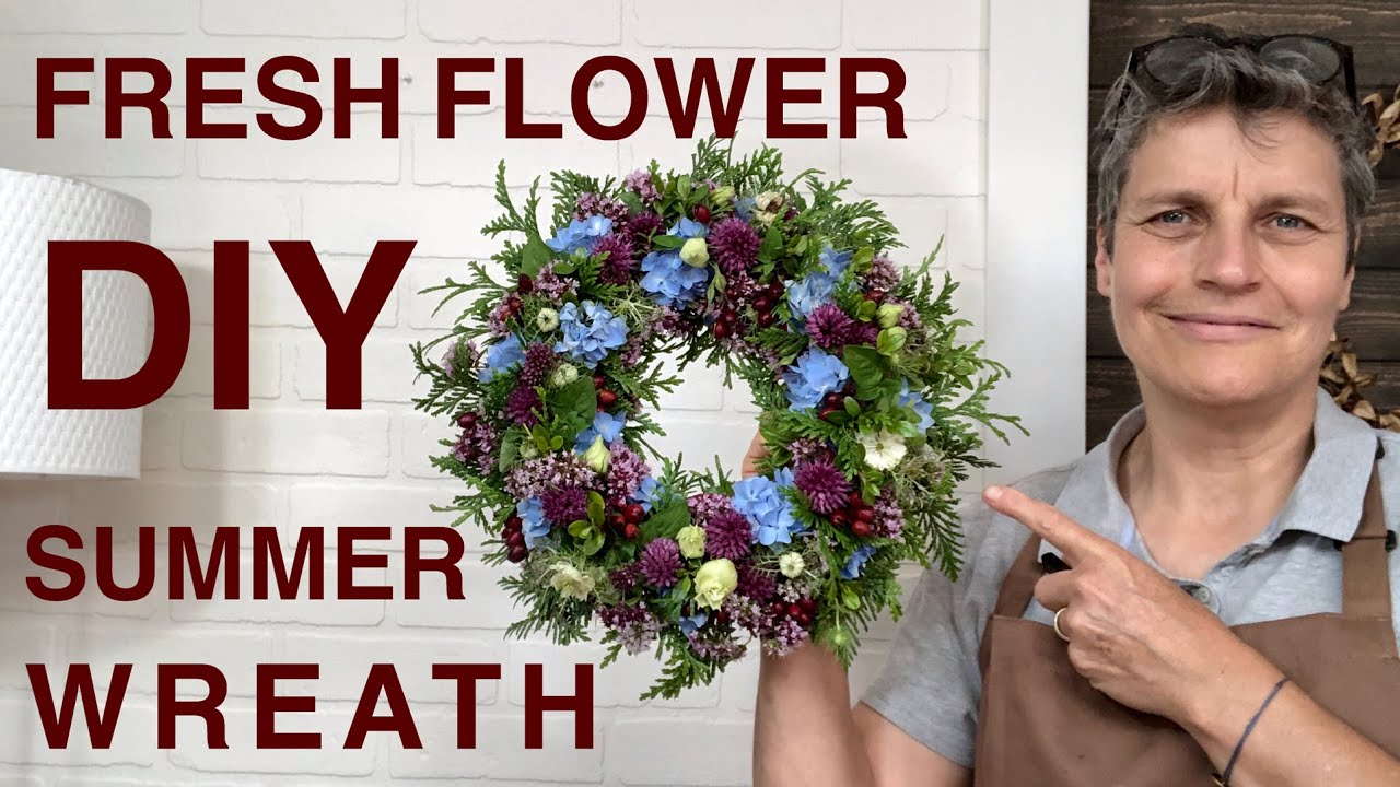 Fresh Flower DIY Summer Wreath