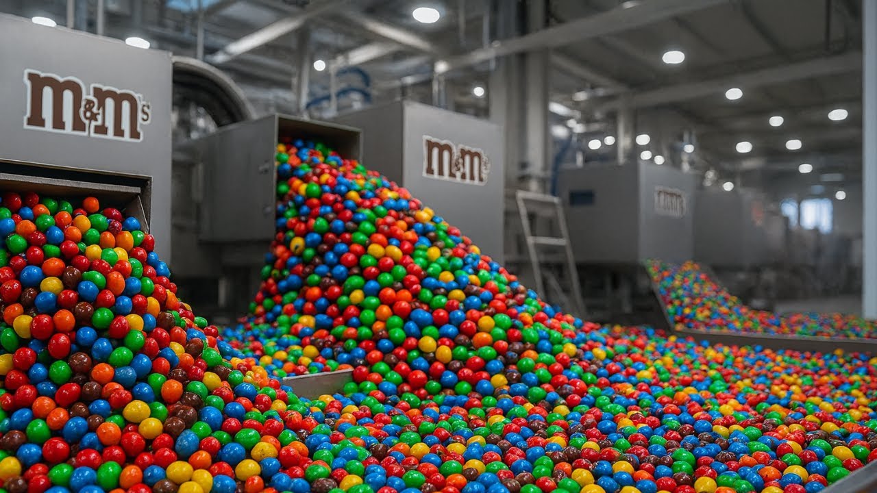 Вы не поверите, как M&M’s производятся в таких масштабах! — Внутри фабрики M&M’s