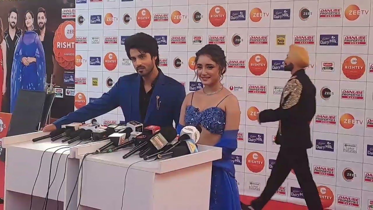 Zee Rishtey awards 2024 | Abrar qazi rachi sharma kumkum Bhagya Actors | 1st award special