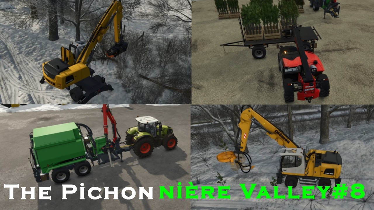 🇫🇷 Buying a new wood crusher & tree, plantind trees