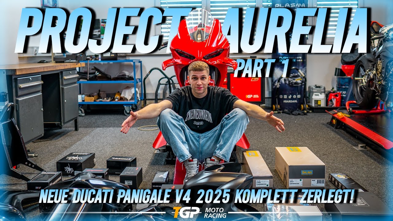 Neue Ducati Panigale V4 2025 komplett zerlegt! Aurelia Edition 1 of 1 startet | TGP MotoRacing