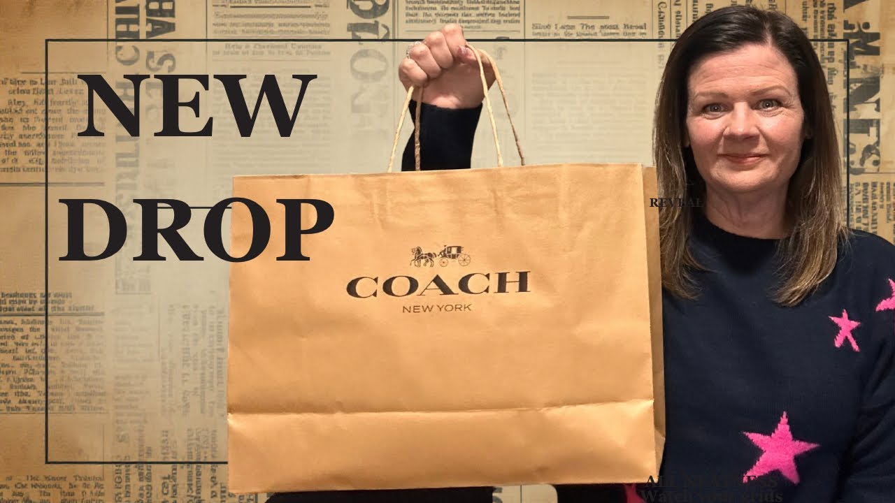 Распаковка новинки Coach, поступившей в продажу 28 января 📰 Принт в виде газеты + сумка-сюрприз