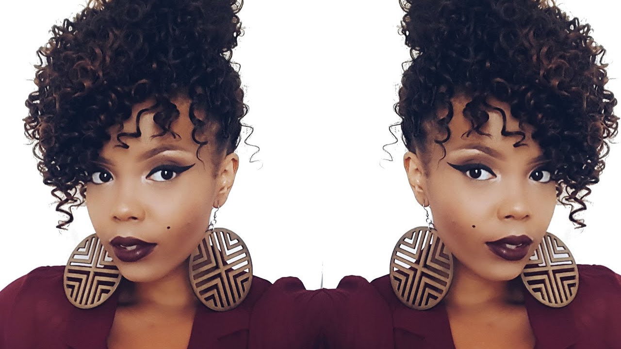 ILLUSION #CROCHETBRAIDS FAUX UPDO | #OUTRE 4 IN 1 CROCHET XPRESSION BOHEMIAN CURL | TASTEPINK