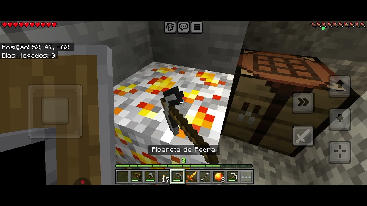 Eu jogando Minecraft survival no parte 1